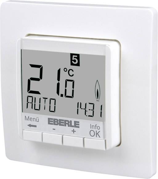 Eberle FIT 3Rw pokojový termostat pod omítku, 527820455100, denní program, týdenní program, 1 ks