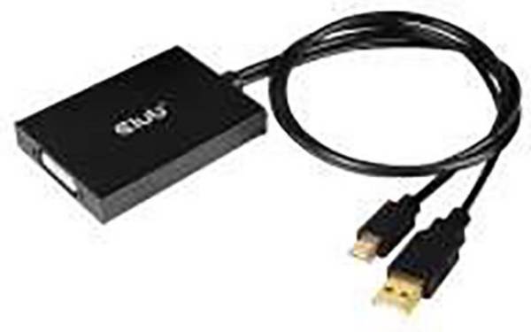 club3D Mini-DisplayPort / DVI kabelový adaptér Mini DisplayPort konektory, DVI-D 24+1pol. zásuvka 0.15 m černá CAC-1130 Kabel DisplayPort