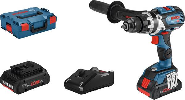 Bosch Professional GSB 18V-110 C aku příklepový šroubovák, 2cestný, vč. 2x aku, vč. nabíječky, kufřík, 06019G030B