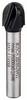 Bosch Accessories 2608628451 dlabací fréza, tvrdokov, půlkruhový oblouk, Délka 40 mm, Vnější Ø 9.5 mm, Pracovní délka 9.20 mm, Ø hřídele 6 mm