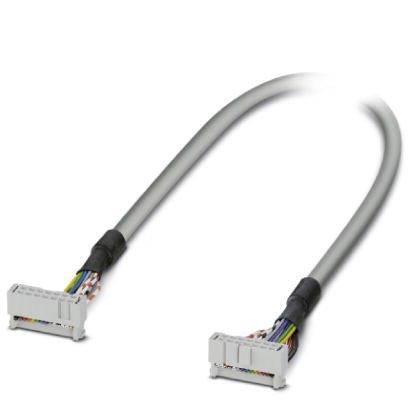 Šedý kabel se dvěma konektory na koncích, který lze použít pro propojení elektronických zařízení.