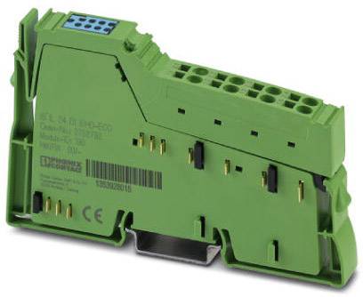 Zelená elektrická součástka s několika připojovacími body a konektory, pravděpodobně modul sloužící k elektrickému propojení.