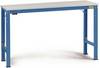 Manuflex LU7003.5007 ESD ESD pracovní stůl univerzální speciální základní stůl s kaučuk, Šxhxv = 1000 x 600 x 722-1022 mm brilantní modrá (RAL 5007)