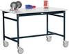 Manuflex BB4001.7016 Servírovací stolek základní mobilně se Melamin-Tischplatte v antracitově RAL 7016, Šxhxv: 750 x 500 x 850 mm antracitová