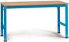 Manuflex AU4105.5012 Pracovní základní stolní Univerzální standardní s multiplex deska, Šxhxv = 1750 x 1200 x 760-870 mm světle modrá (RAL 5012)