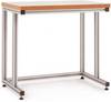 Manuflex AA5003 Stojan na noty stolní hliník s plastová destička pro sedící činnosti, Šxhxv = 1000 x 600 x 768-785 mm světle šedá