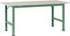 Manuflex AS0011.6011 Stolní sada PACK BAZÉNU s Melaminplatte, Šxhxv = 1500 x 800 x 760-870 mm rezedově zelená (RAL 6011)