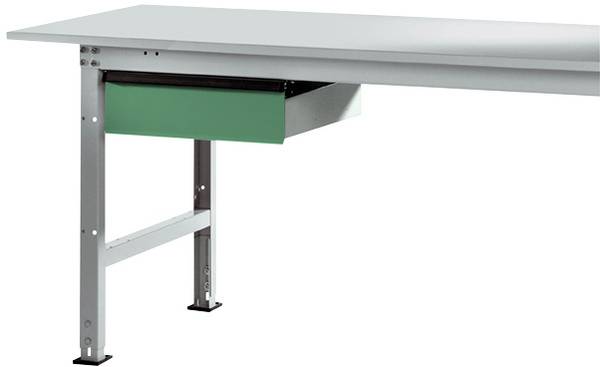 Manuflex AS0006.6011  Jednotlivé zásuvky v rezedově zelená RAL 6011, se zámkem, na stůl hloubka 800 mm, d x š x v = 425 x 550 x 135 mm