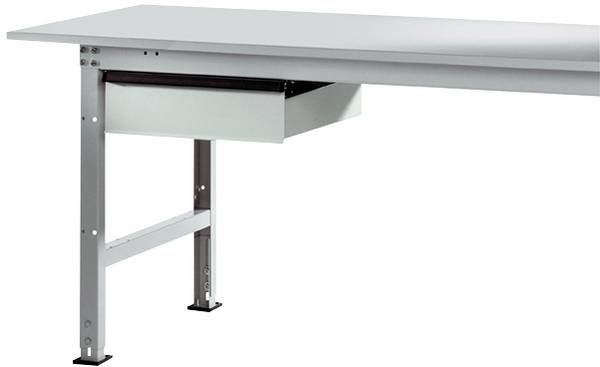 Manuflex AS0006.7035  Jednotlivé zásuvky ve světle šedá RAL 7035, se zámkem, na stůl hloubka 800 mm, d x š x v = 425 x 550 x 135 mm
