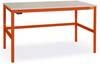Manuflex LC1903.2001 ESD ESD pracovní stůl CANTOLAB s kaučuk, Šxhxv = 1200 x 800 x 762-788 mm červenooranžová (RAL 2001)