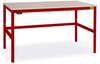 Manuflex LC1903.3003 ESD ESD pracovní stůl CANTOLAB s kaučuk, Šxhxv = 1200 x 800 x 762-788 mm rubínově červená