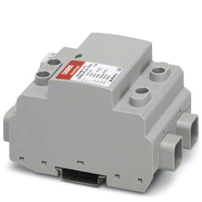 Šedá elektromagnetická komponenta s obdélníkovým pouzdrem a několika připojovacími body, vhodná pro průmyslové aplikace.