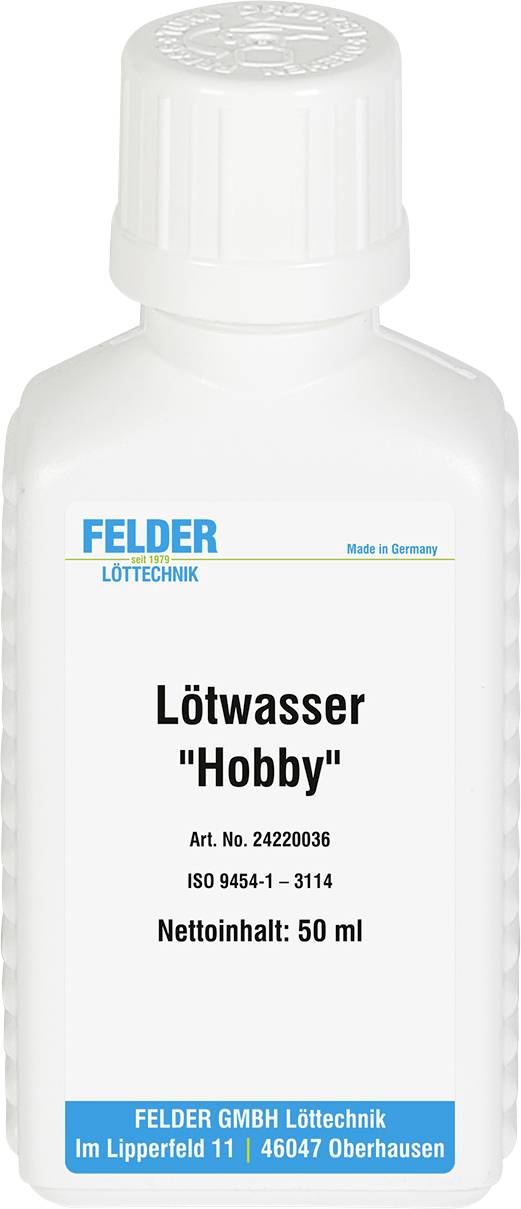 Felder "Hobby" letovací voda Množství 1 ks F-SW 21