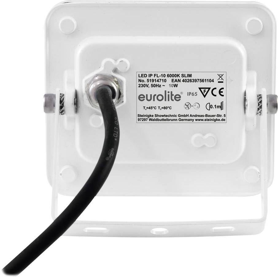 Eurolite FL-10 6000K SLIM LED venkovní reflektor Počet LED: 20 bílá-1