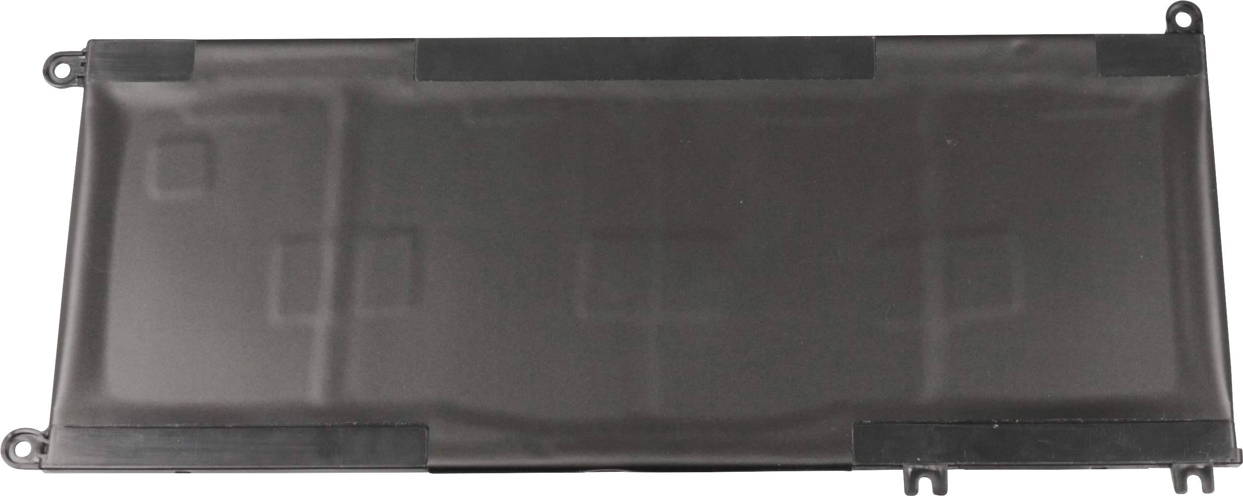 Obdélníková, plochá baterie pro notebook, černé barvy s upevňovacími body po stranách. Je určena pro interní instalaci.