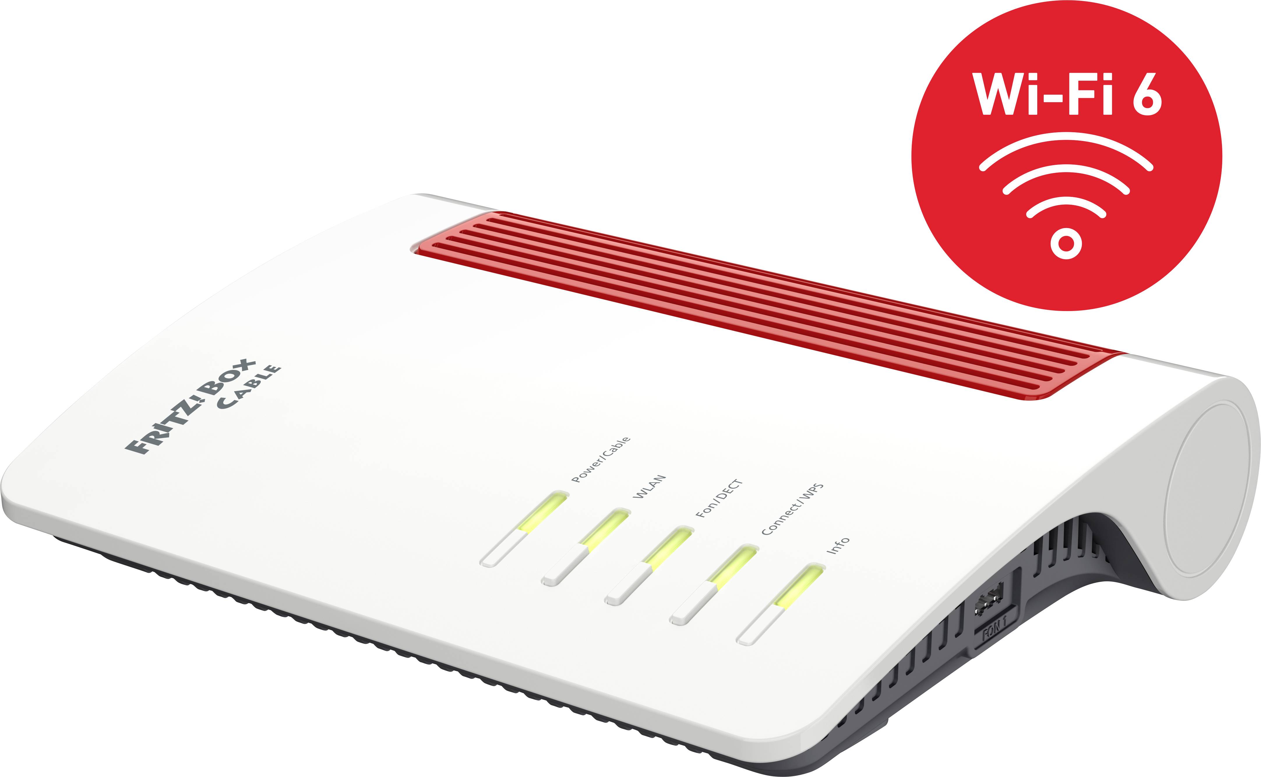 FRITZ! FRITZ!Box 6660 Cable Wi-Fi router s modemem Integrovaný modem: kabel, 2.4 GHz, 5 GHz, 2.4 GBit/s-3