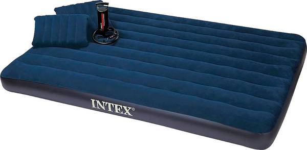 Intex 64765 Dura-Beam Nafukovací postel (d x š x v) 203 x 152 x 25 cm modrá