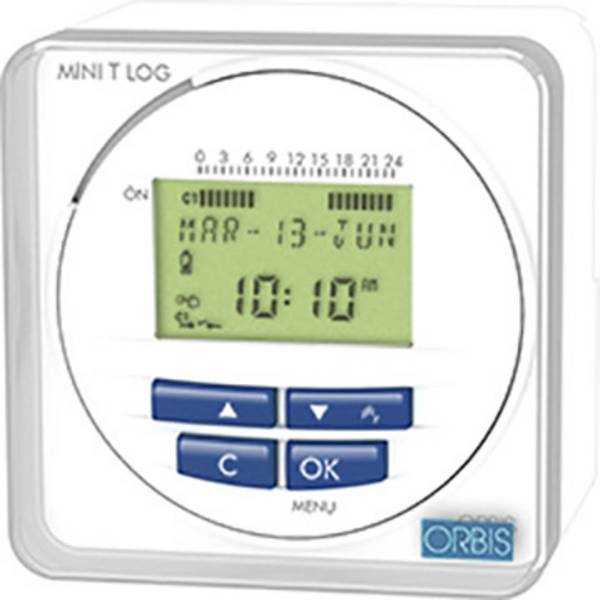 ORBIS Zeitschalttechnik OB251512 časovač do předního panelu, digitální, týdenní program, denní program, 3000 W, IP20