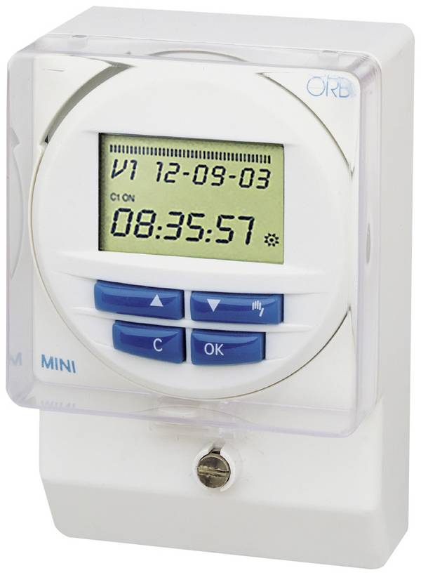 ORBIS Zeitschalttechnik OB250512 časovač na omítku, digitální, týdenní program, denní program, 3000 W, IP51