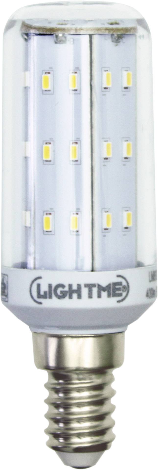 LightMe LM85350 LED Energetická třída (EEK2021) F (A - G) E14 tyčový tvar 4 W = 40 W neutrální bílá (Ø x d) 30 mm x 89 m
