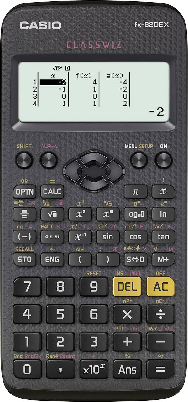 Casio FX-82DEX  školní počítač, displej (počet míst) 12, na baterii, černá