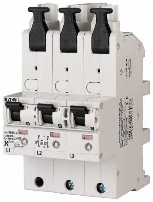 Eaton 119718 LSHU-E63/3-KL ochranný spínač pro hlavní kabel 63 A 230 V, 400 V