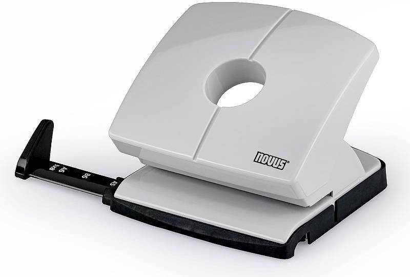 Novus Office 60-B22004 kancelářská děrovačka Locher B220 mit AS 20Blatt grau šedá 20 listů (80 g/m²)