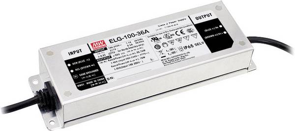 MEAN WELL ELG-100-42DA-3Y LED driver  konstantní proud, konstantní napětí 95.76 W 2.28 A 42 V/DC Dali , montáž na nehořlavém povrchu , schválení nábytku , outdoorový , PFC spínací obvod , ochrana proti přepětí , přepětí , stmívatelný 1 ks