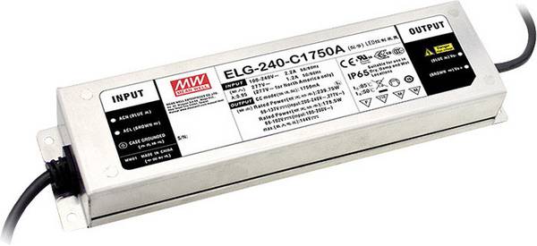 MEAN WELL LED Treiber LED driver  konstantní proud 240.1 W 700 mA 172 - 343 V/DC Dali , montáž na nehořlavém povrchu , schválení nábytku , outdoorový , PFC spínací obvod , přepětí , stmívatelný, ochrana proti přepětí  1 ks