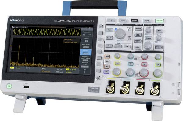 Tektronix TBS2204B digitální osciloskop Kalibrováno dle (ISO), 200 MHz, 2 GSa/s, 8 Bit, 1 ks, TBS2204B