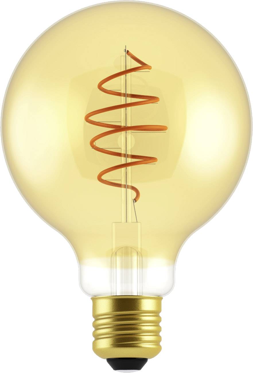 Nordlux 2080182758 LED Energetická třída (EEK2021) G (A - G) E27 kulatý tvar 5 W zlatá (Ø x d) 95 mm x 140 mm stmívatelná 1 ks