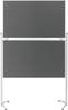 magnetoplan moderační tabule Evolution plus (d x š x v) 1530 x 1200 x 2100 mm plsť šedá skládací 1151301