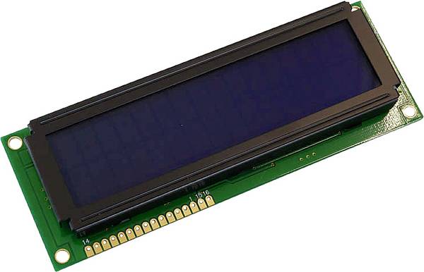 Display Elektronik LCD displej   bílá 16 x 2 Pixel (š x v x h) 122 x 44 x 11.1 mm