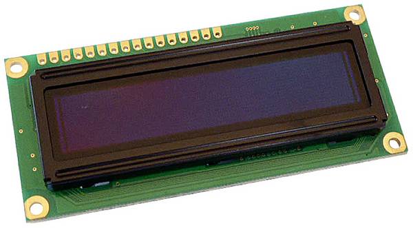 Display Elektronik OLED modul  žlutá černá 16 x 2 Pixel (š x v x h) 80 x 10 x 36 mm DEP16201-Y