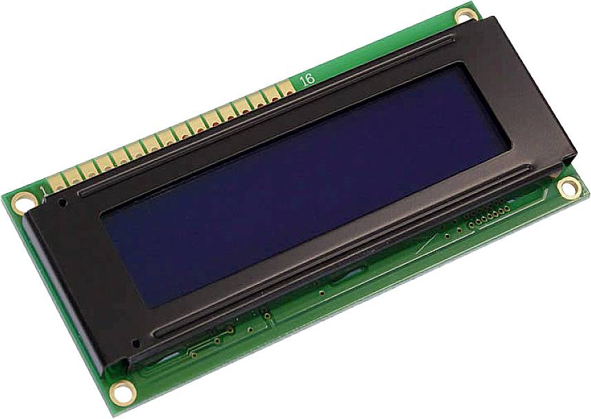 Display Elektronik LCD displej bílá 16 x 2 Pixel (š x v x h) 80 x 36 x 7.6 mm
