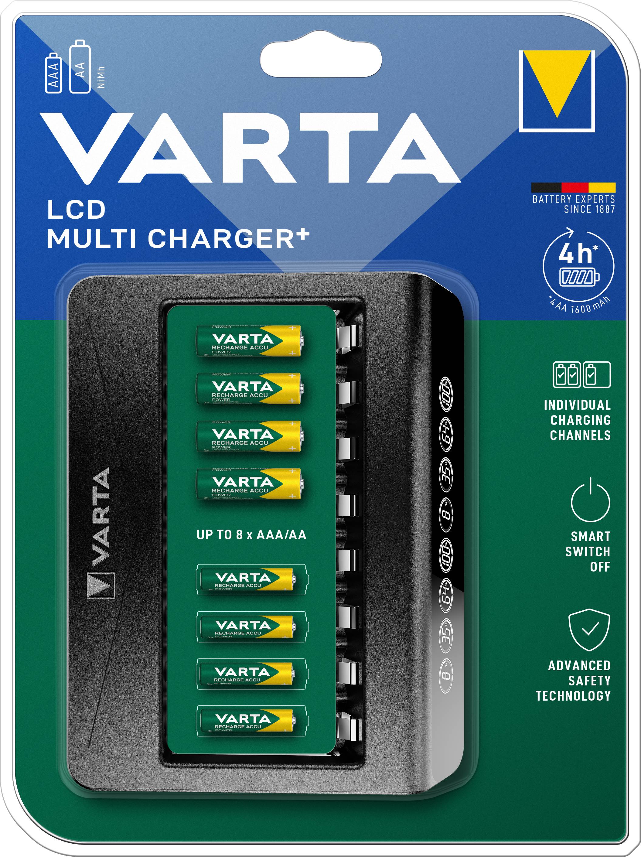 Varta LCD Multi Charger+ nabíječka akumulátorů NiMH AAA, AA-1