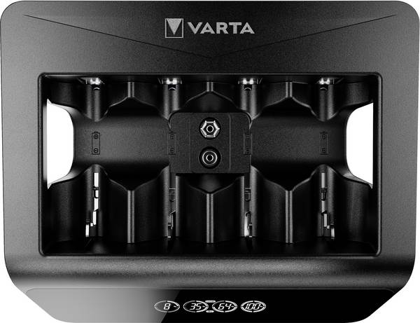 Varta LCD Universal Charger+ nabíječka akumulátorů NiMH AAA, AA, malé mono, velké mono, 9 V