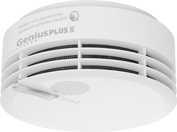 Hekatron Genius Plus X 2020 bezdrátový detektor kouře  vč. baterie s životností 10 let, lze změnit na bezdrátový  na baterii (Ø x v) 104 mm x 48 mm