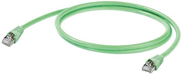 Weidmüller 8941350030 RJ45 síťové kabely, propojovací kabely CAT 6A S/FTP 3.00 m zelená samozhášecí, odolné proti oleji, odolné proti UV záření 1 ks