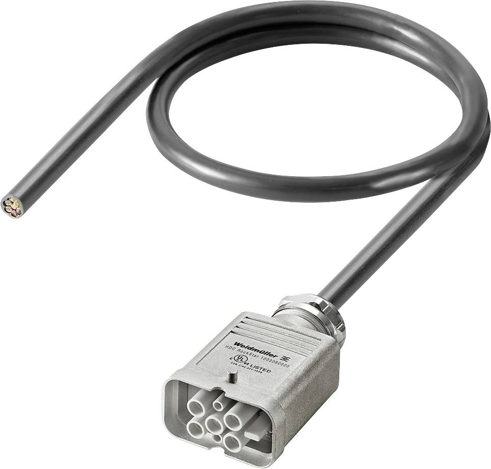 Weidmüller CH-HMAB-XXXX-06-0500-AB upravený zástrčkový konektor pro senzory - aktory, 2712390500, piny: 6, 5.00 m, 1 ks