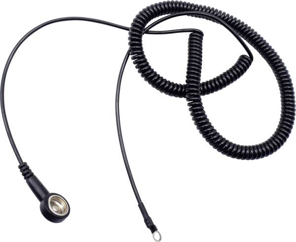 Quadrios  ESD zemnicí kabel   3.60 m tlačítko 10 mm, přípojka s kabelovým očkem