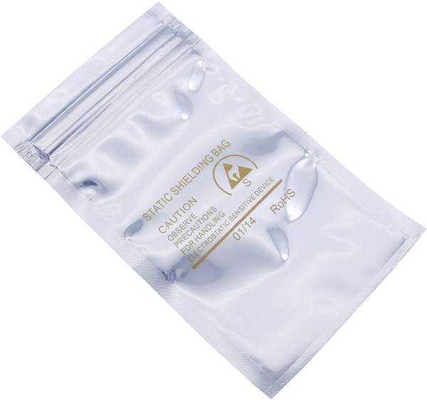 Quadrios  ESD sáček (d x š) 75 mm x 125 mm odstíněný Poznávací značka ESD S   10 ks