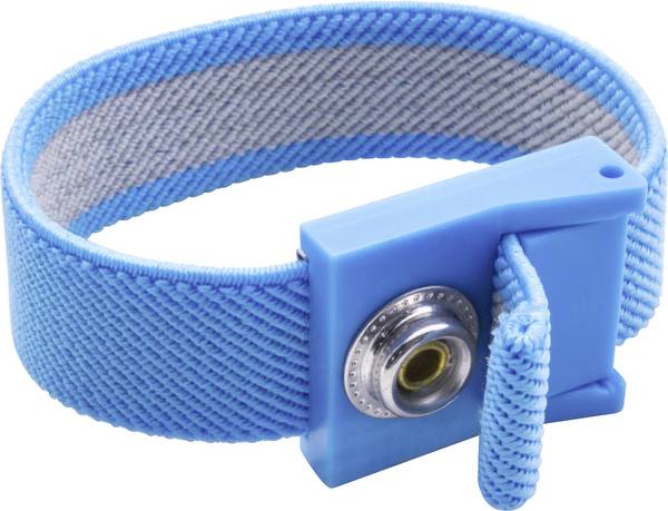 Quadrios  ESD náramek modrá  tlačítko 10 mm