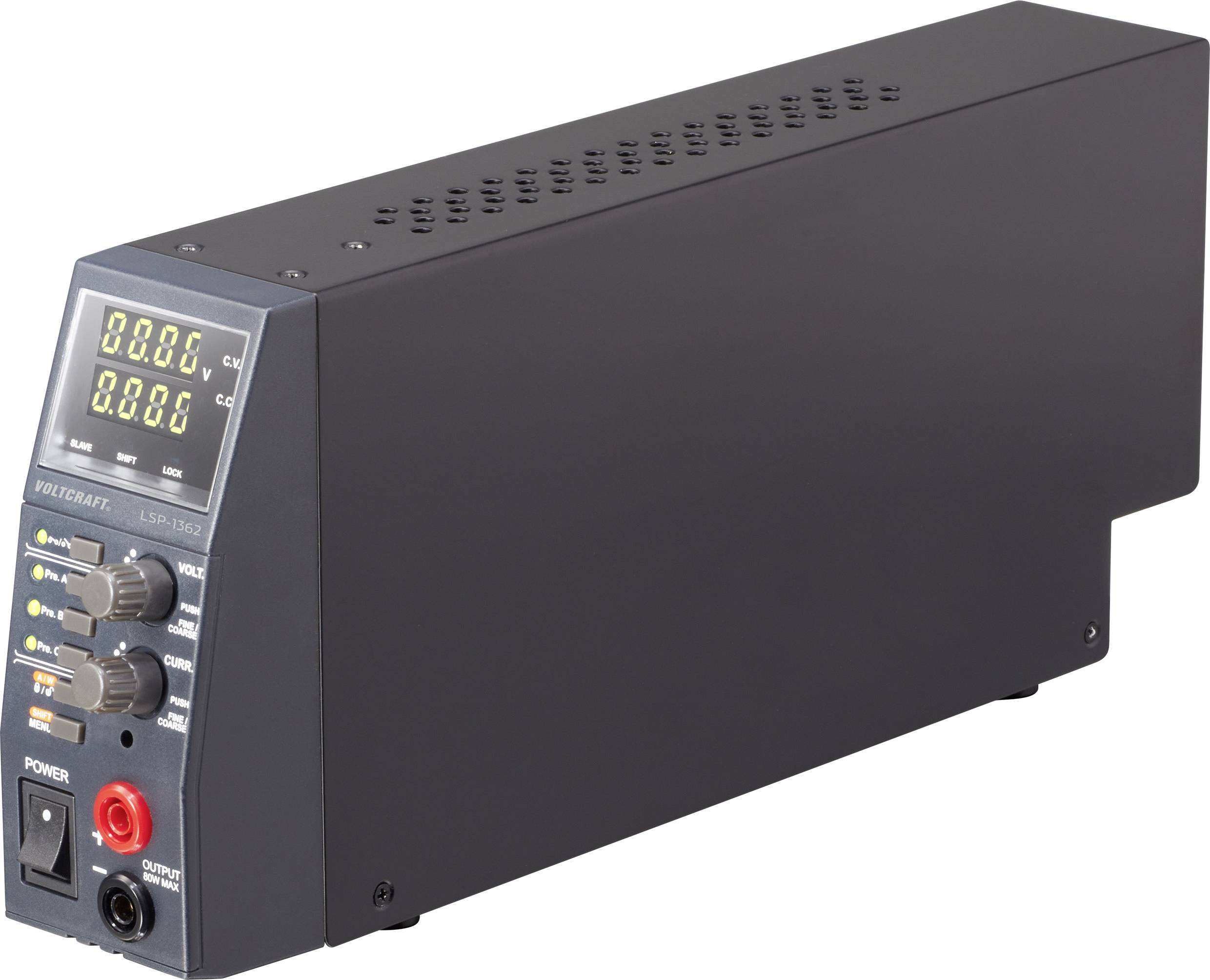 VOLTCRAFT LSP-1362 laboratorní zdroj s nastavitelným napětím, 0.5 - 36 V, 5 A (max.), 80 W, Auto-Range , funkce Master/S