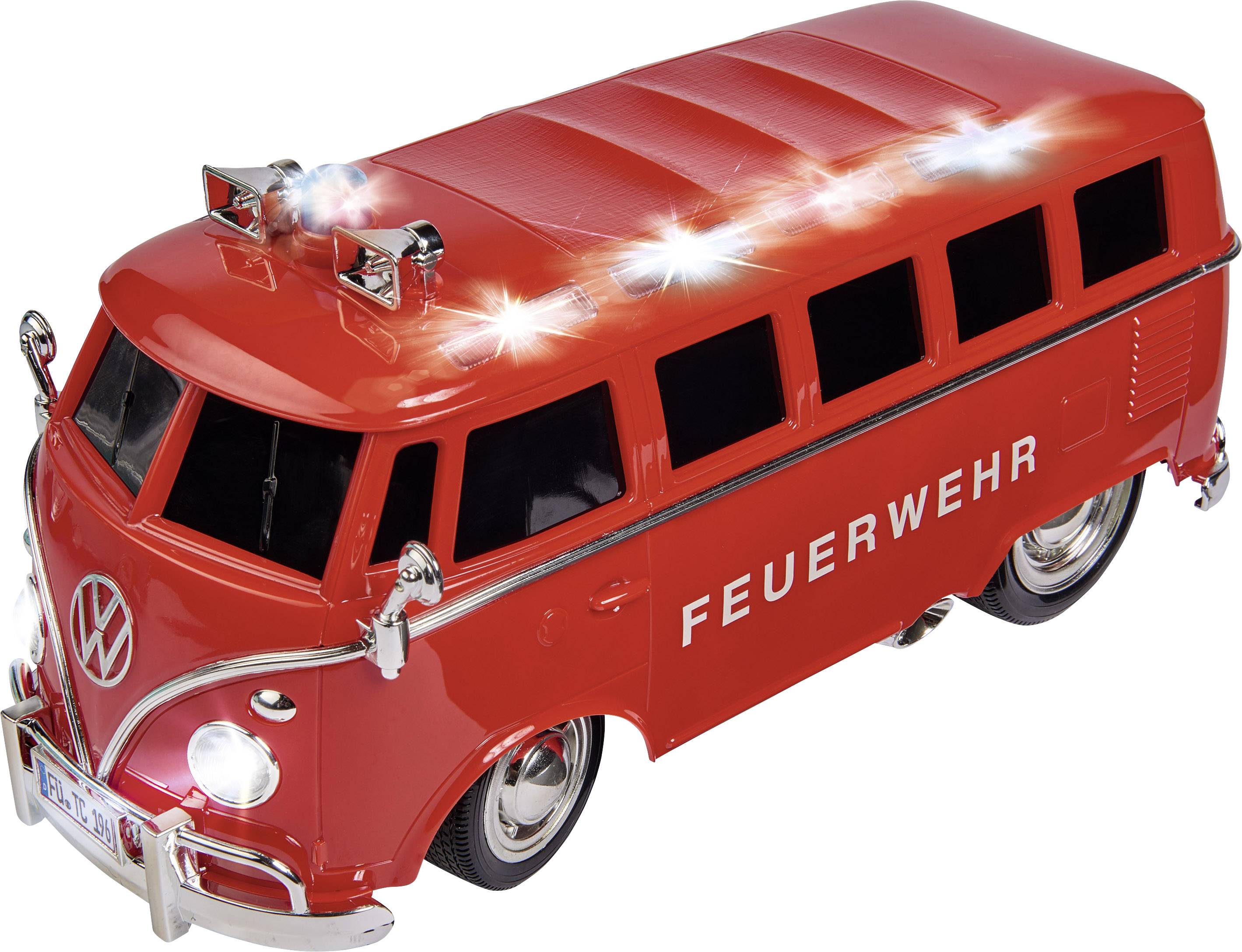 Carson Modellsport T1 Samba Bus Feuerwehr červená