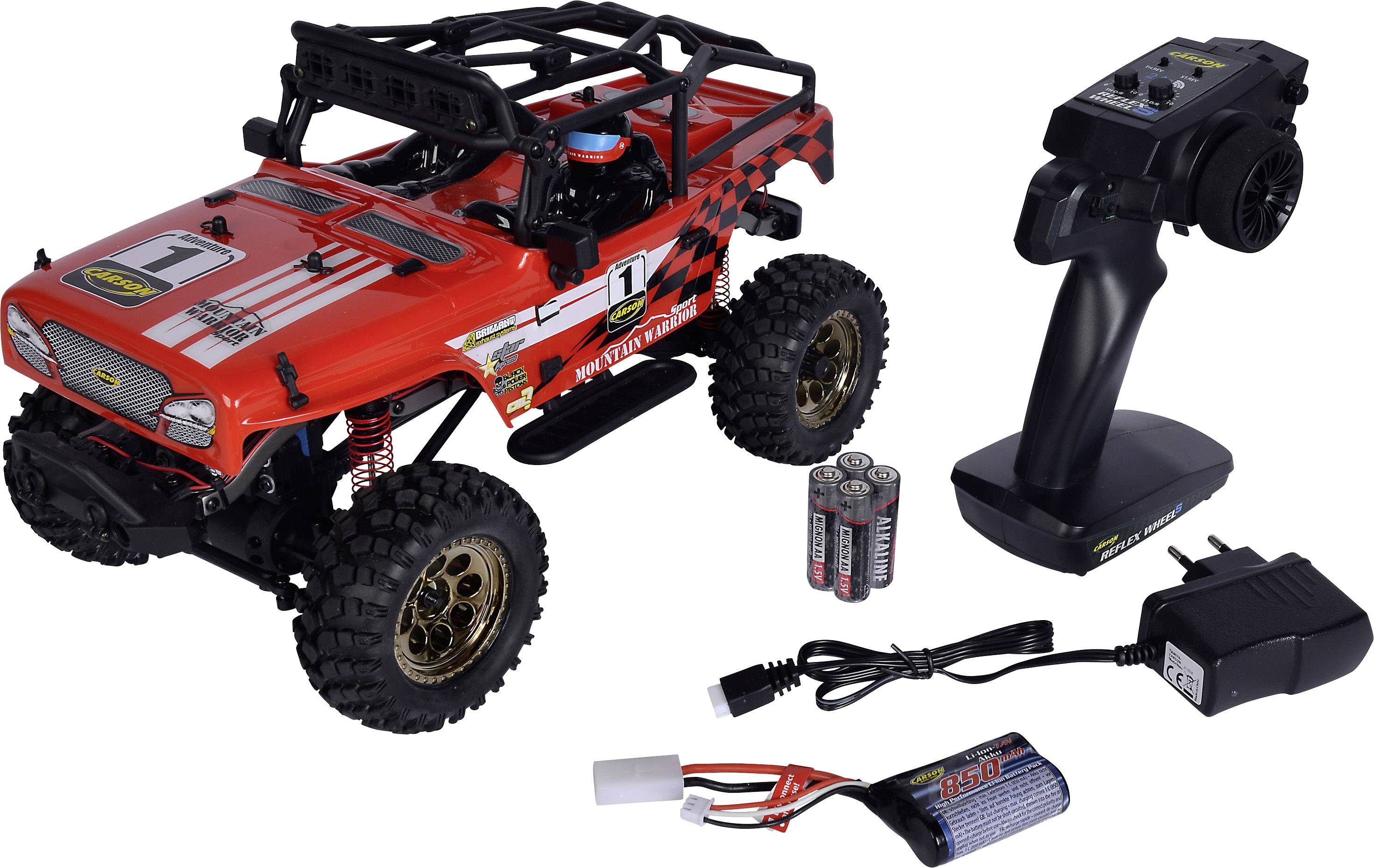 Carson Modellsport Mountain Warr.Sport 2.0  komutátorový 1:12 RC model auta elektrický terénní vozidlo  RtR 2,4 GHz