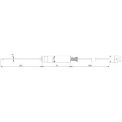 Sonda do jídla Greisinger GES21-K-1-NT-L01-T 480638, -50 do +250 °C, 100 mm, typ senzoru=K
