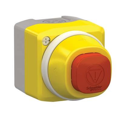 Schneider Electric XALK84W3BE, XALK84W3BE tlačítko nouzového vypínače, 24 V, 1 spínací kontakt, 1 rozpínací kontakt, 1 k