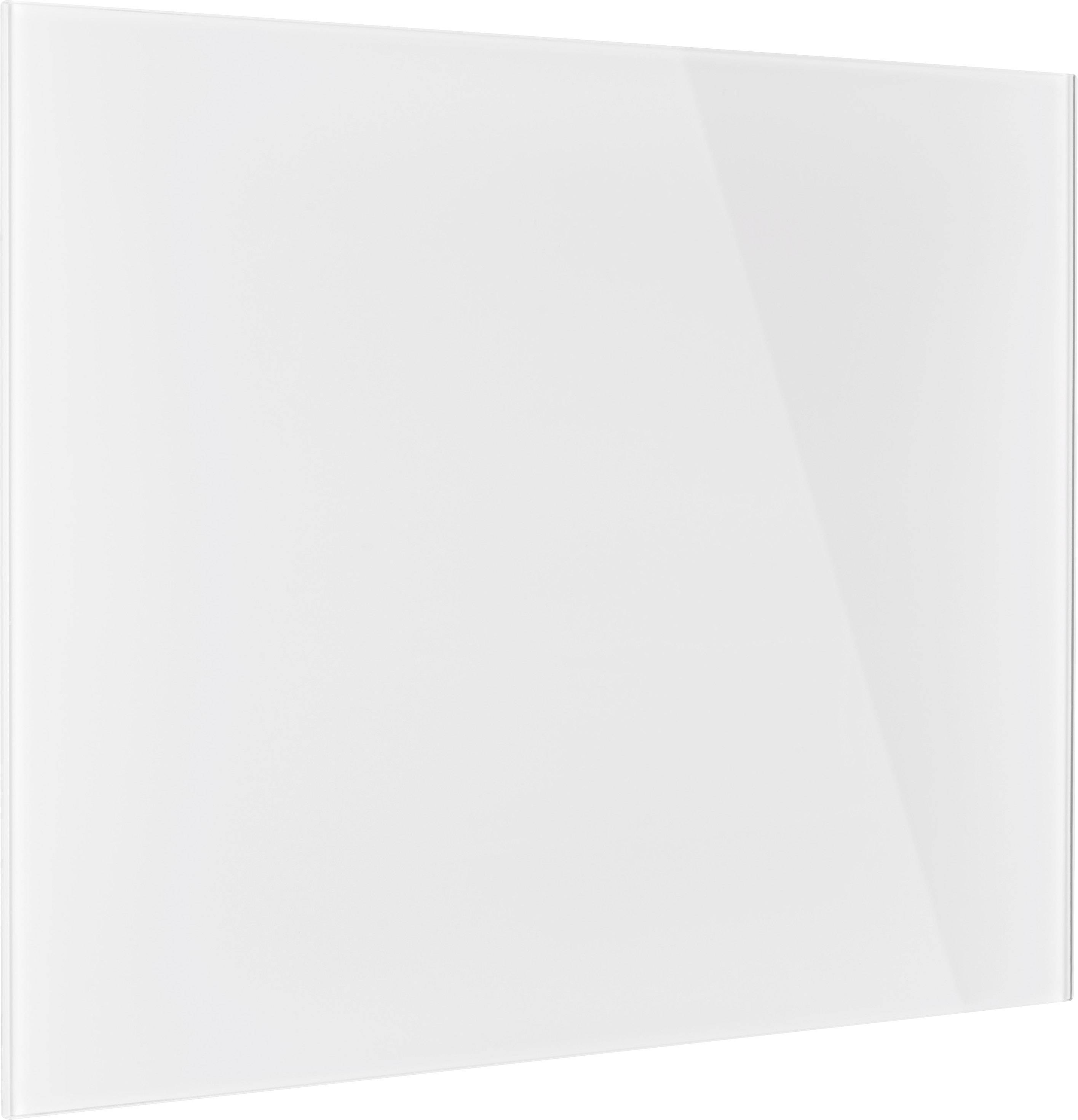Bílý čtvercový panel, který by mohl být použit jako povrch nebo tabule.