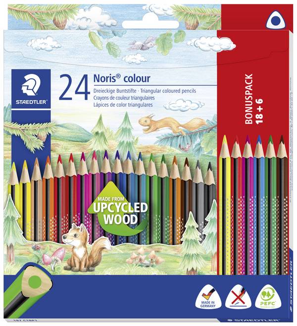Staedtler barevná tužka Noris trojhranná  187 C18P1  1 sada